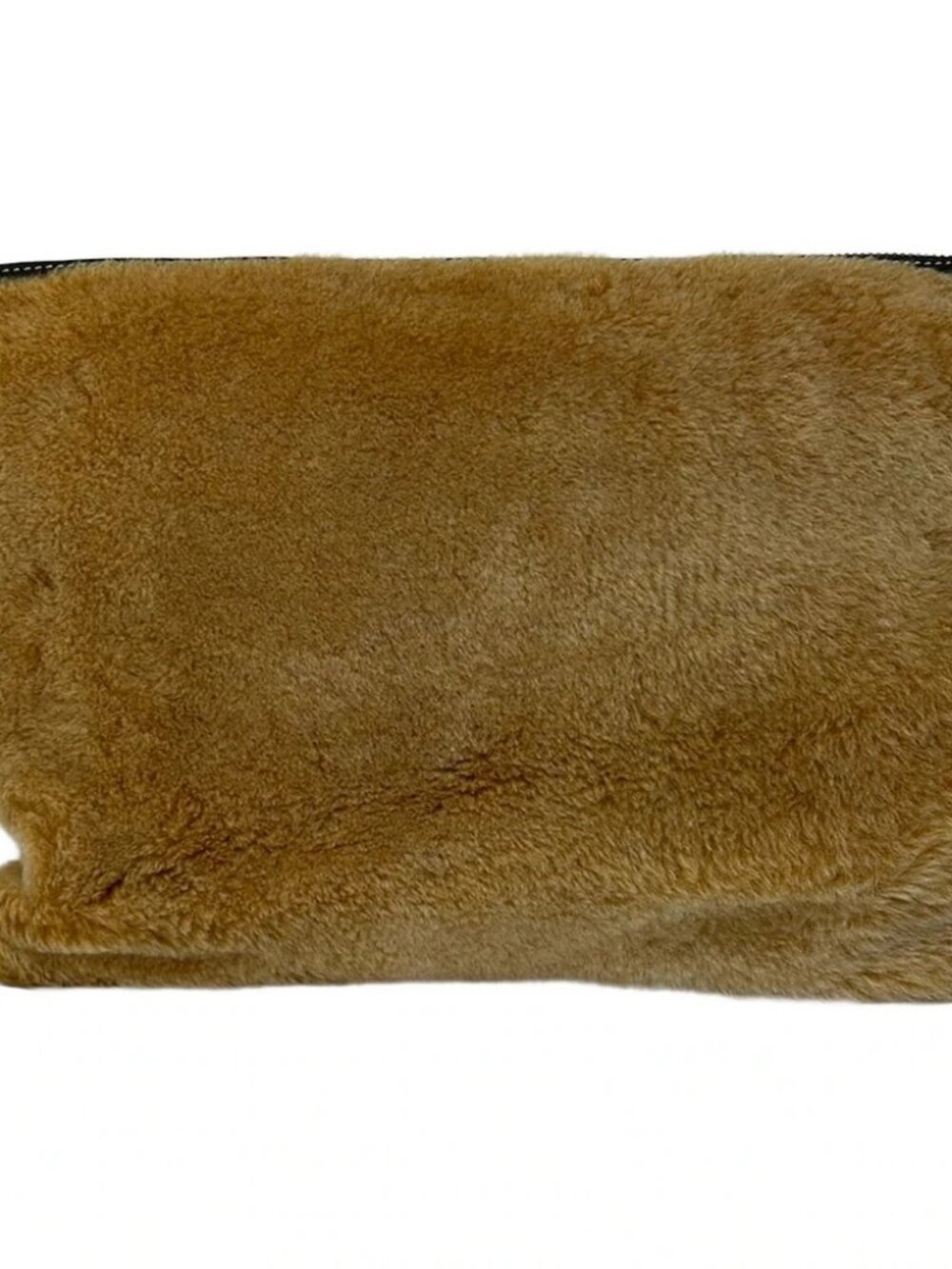 MASSIMO Light Brown Fake Fur Clutch Bag